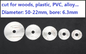 Mini Tiny Ultra Thin Cutting-Diskettenausrüstung für Metallholz PVC-Rohr